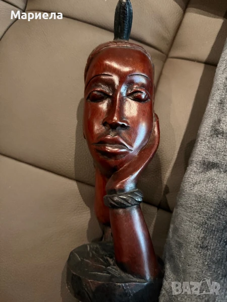Махагонова статуетка,цена 85 лв., снимка 1