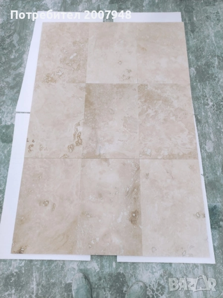 Травертин Беж Запълнен 1.2/61/40.6 - 49 лв.м2 с ддс, снимка 1