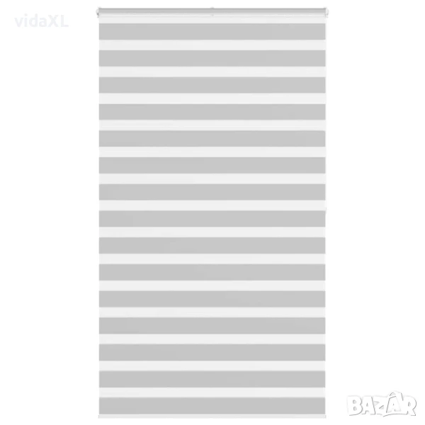 vidaXL Зеброва щора 135x200 см Ширина на плата 130,9 см Полиестер(SKU:4014476), снимка 1