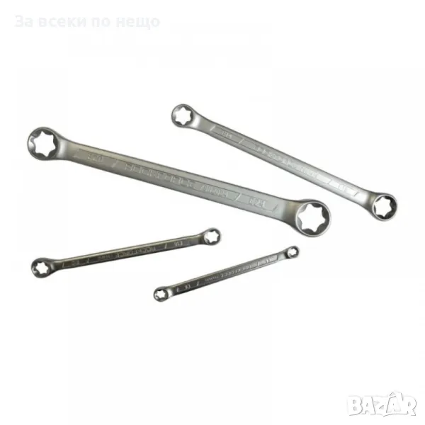 Комплект звездогаечни ключове Е-та ( еврейска звезда) 4 части RockForce, снимка 1