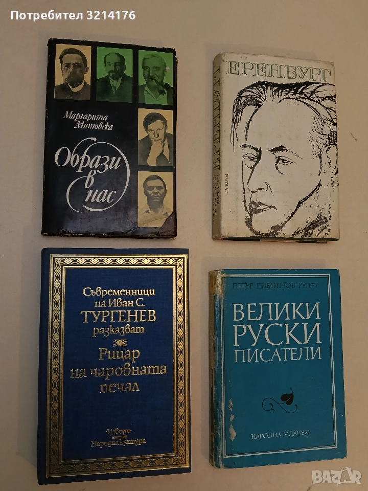 Рицар на чаровната печал. Съвременници на Иван С. Тургенев разказват - Колектив (Отлично състояние), снимка 1