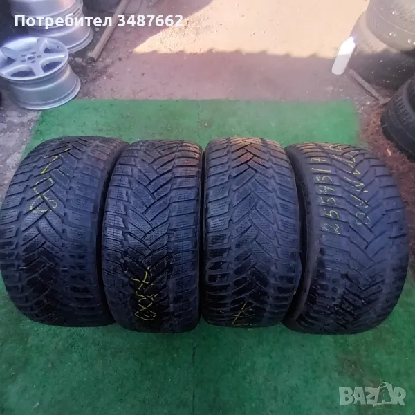 255 45 17 DUNLOP 4броя зимни , снимка 1