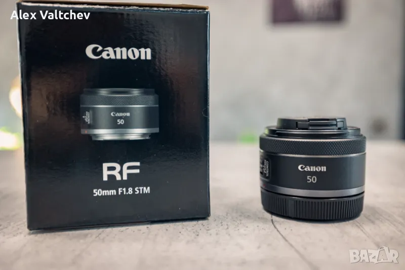 Обектив Canon RF 50mm f1.8 STM - 10/10 (като нов), снимка 1