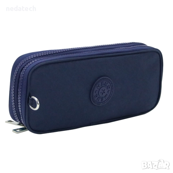 Несесер за училище, Син, 22.5x4x9см., снимка 1