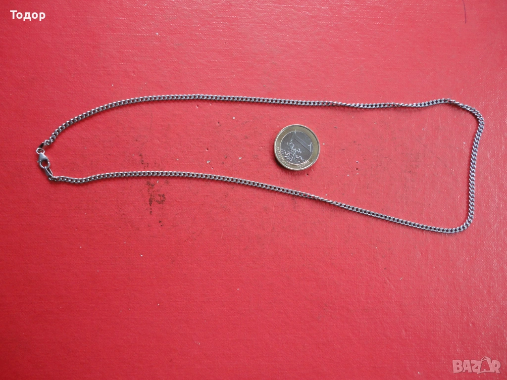 Сребърен синджир верижка 7, снимка 1