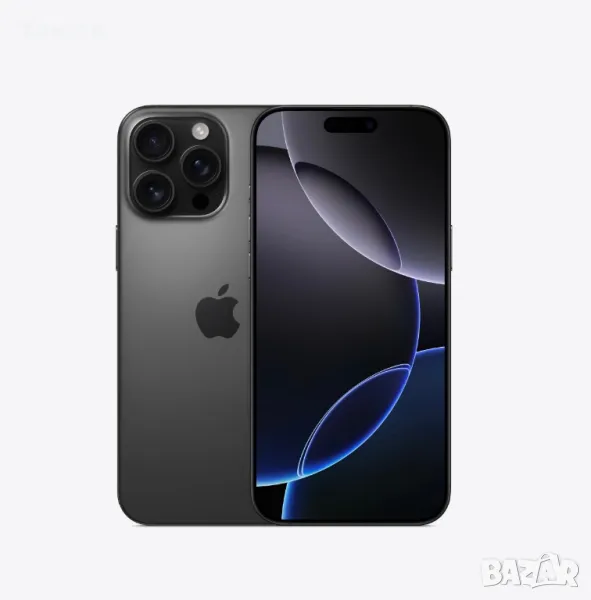 НОВ!!! Apple iPhone 16 Pro Max, 256GB, 5G, Black Titanium, снимка 1