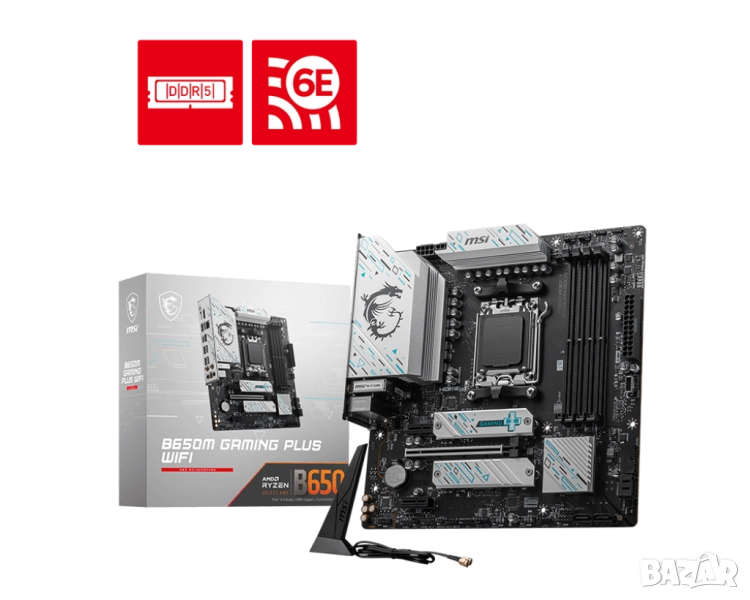 Дънна платка MSI B650M Gaming Plus WIFI, AM5, снимка 1