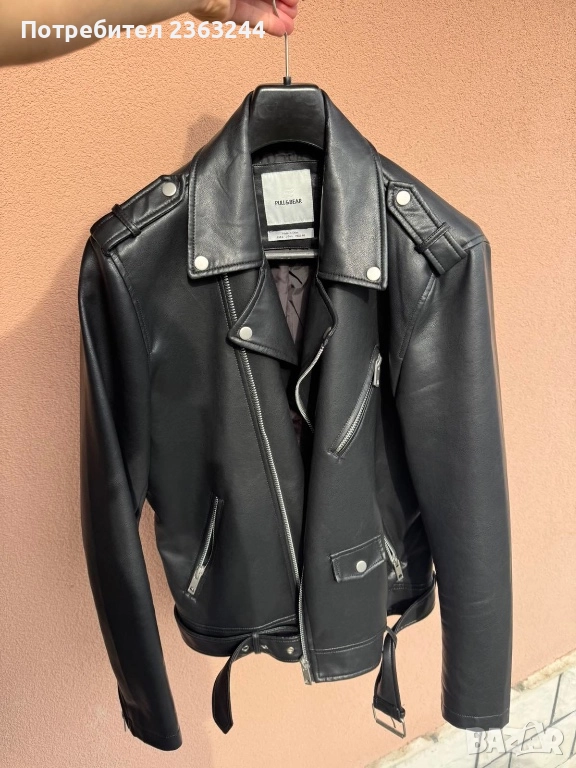 Кожено яке Pull&bear, снимка 1