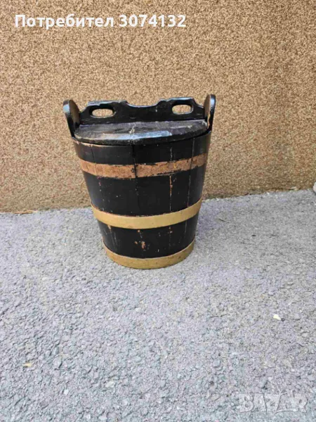 Ретро кофа от дърво, снимка 1