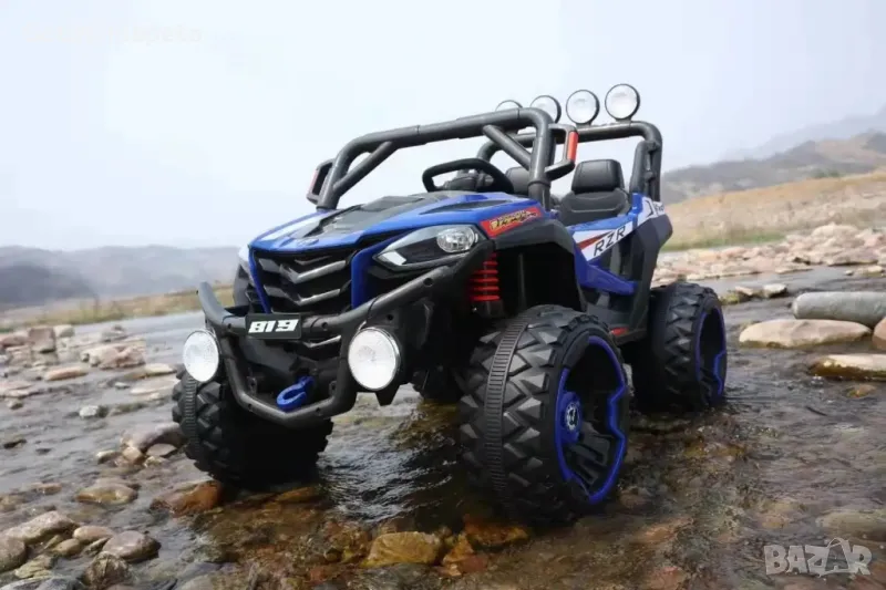 Акумулаторен джип OFF-ROAD RZR UTV 4X4 12V батерия,MP3 плейър, снимка 1