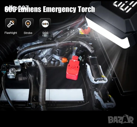 Стартер за акумулатор Jump Starter 12v за автомобил-ван-джип-бус, снимка 10 - Аксесоари и консумативи - 53849111