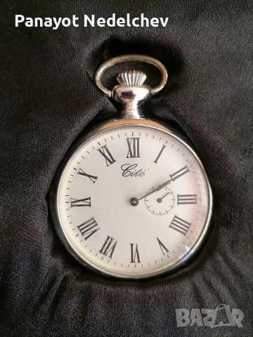 Посребрени джобни часовници , снимка 4 - Мъжки - 54202533