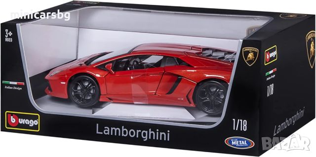1:18 Метални колички: Lamborghini Aventador Coupe LP700-4 - Bburago Diamond, снимка 3 - Колекции - 45203235