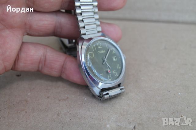 СССР мъжки часовник ''Слава'' 21 камъка, снимка 2 - Мъжки - 46114303