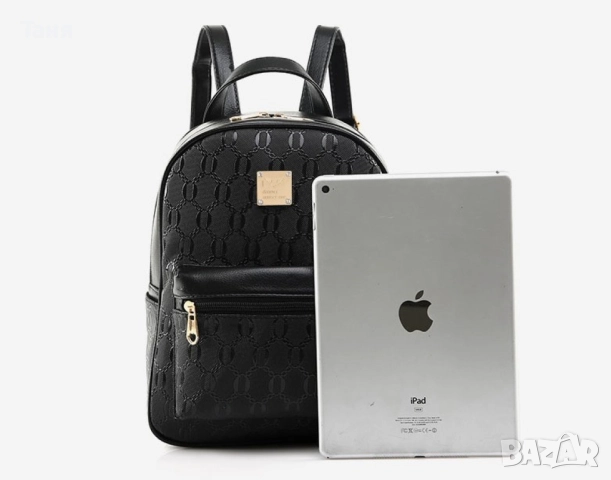 Комплект раница и 3 чантички / Цвят: Черен, снимка 6 - Чанти - 52390215