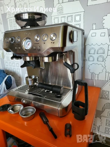 Еспресо машина SAGE Barista Express Кафемашина с кафемелачка, снимка 8 - Кафемашини - 51402317
