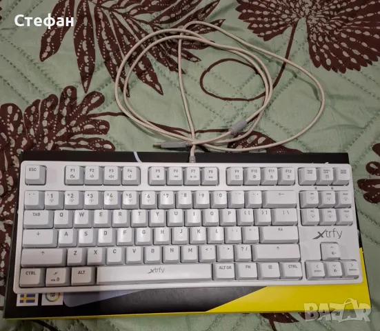 Геймърска механична клавиатура Xtrfy K4 TKL RGB White, снимка 3 - Клавиатури и мишки - 48226532