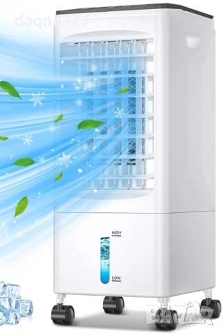 Мощен мобилен охладител, овлажнител, пречиствател за въздух с водно охлаждане, климатик без изпускат, снимка 3 - Климатици - 52379917