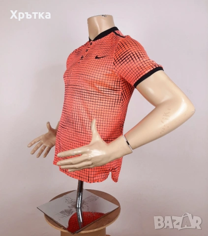 Nike Tennis Court Advantage - Оригинална мъжка тениска с яка р-р S, снимка 3 - Тениски - 53927781