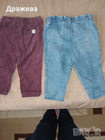 Бебешки панталонки 9-12м H#M, снимка 2 - Комплекти за бебе - 54253667