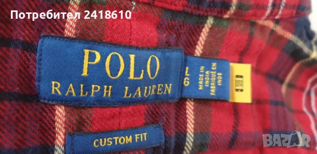 POLO Ralph Lauren Custom Fit Cotton Mens Size  L ОРИГИНАЛ! НОВО! Мъжка Риза!, снимка 14 - Ризи - 48895688