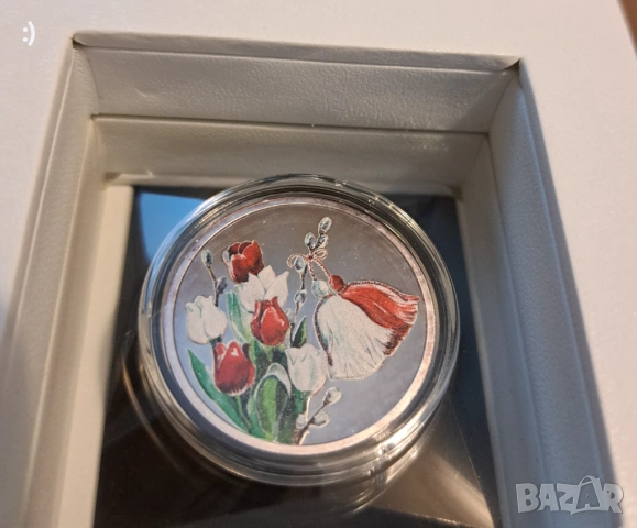 Сребърна монета "Мартеничка", снимка 5 - Нумизматика и бонистика - 54217617