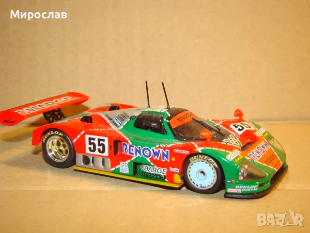 IXO 1:43 MAZDA 787B РАЛИ МОДЕЛ КОЛИЧКА ИГРАЧКА ЛЬО МАН, снимка 4 - Колекции - 48158224