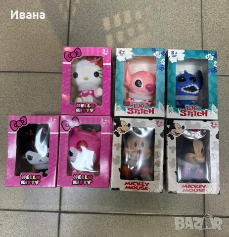 Фигурки Hello Kitty/Kuromi/Stitch/Mickey Mouse, снимка 1 - Фигурки - 48372777