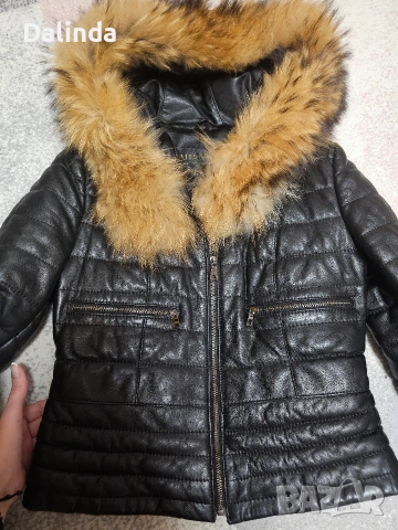 Елегантно яке от естествена кожа , снимка 4 - Якета - 53502362