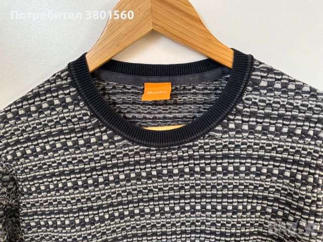 Памучен пуловер Hugo Boss, снимка 3 - Пуловери - 45116128