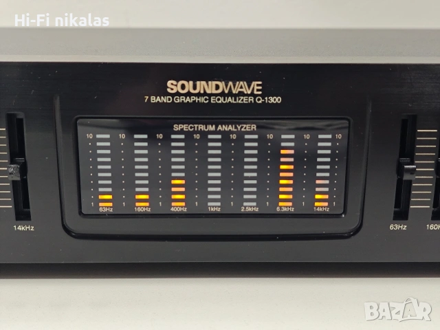 EQ стерео еквалайзер 7 бандов SOUNDWAVE Q-1300, снимка 4 - Еквалайзери - 53796681
