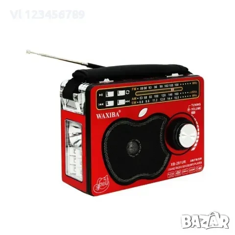 WAXIBA 281 BT Портативна аудио система, FM МР3 SD USB, снимка 3 - Радиокасетофони, транзистори - 50766468
