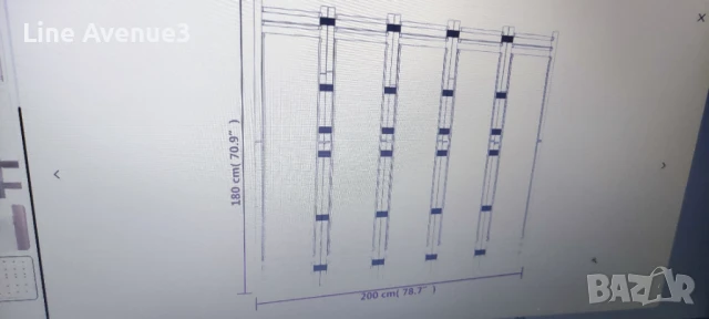 Сгъваема 5-панелна преграда за стая 200 см бамбук и платно, снимка 9 - Паравани - 51137859