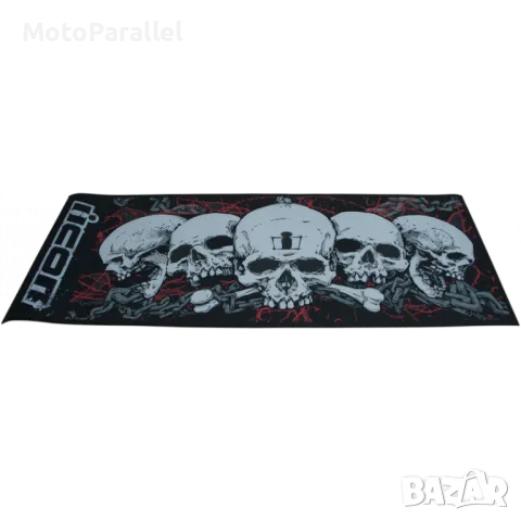 Работен мото килим ICON Absorbent Pit Pad LG SKULL, снимка 1 - Аксесоари и консумативи - 47206627