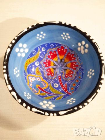 синя керамична купичка от Турция, снимка 1 - Други - 45918816