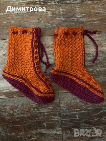 Детски плетени чорапи