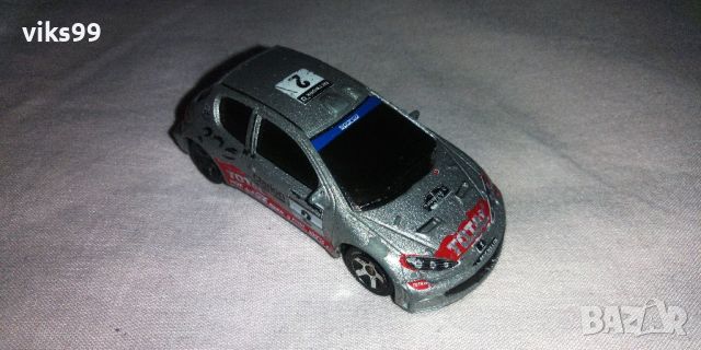 Peugeot 206 WRC (Nr. 205B) clarion / TOTAL / 2 Majorette, снимка 5 - Колекции - 38060288