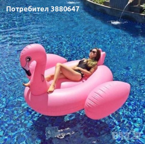 Плувайте с комфорт и стил с нашите надуваеми шезлонги-Фламинго, Еднорог или Лебед, снимка 2 - Басейни и аксесоари - 46136451