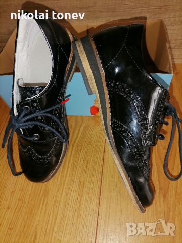 Детски обувки за момиче черни ест. кожа, снимка 3 - Детски обувки - 45712543