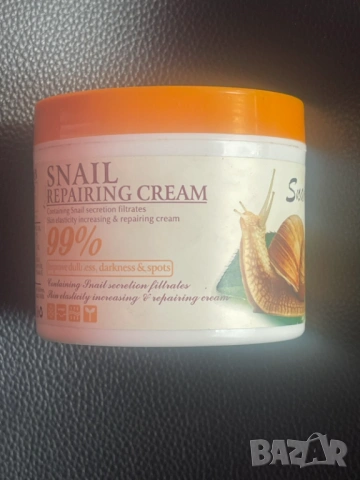 Гръцки крем за лице с екстракт от охлюви 115 грама! Крем против бръчки SNAIL Крем Nivea 65+ САМО 5€, снимка 7 - Козметика за лице - 51671231