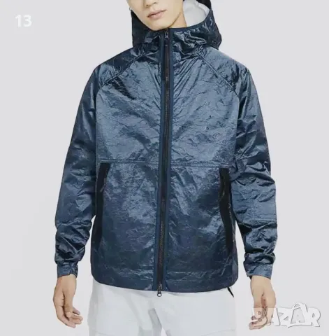 Nike TechPack Hooded Jacket Deep Ocean Blue, снимка 2 - Спортни дрехи, екипи - 49602415