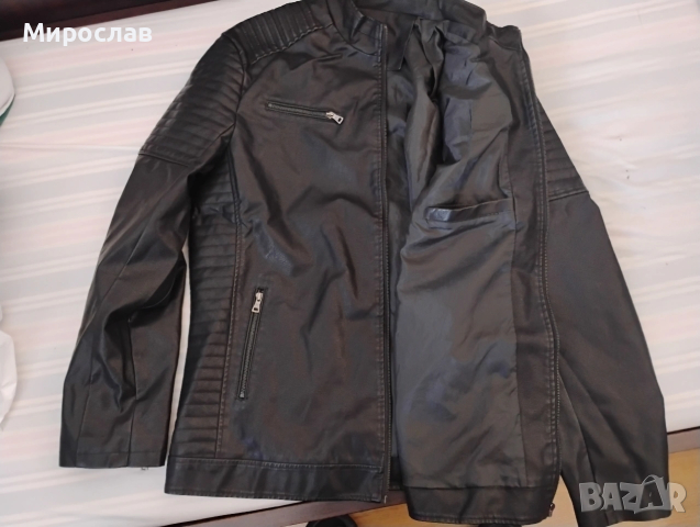 НОВО кожено ЯКЕ.., снимка 2 - Якета - 54096435