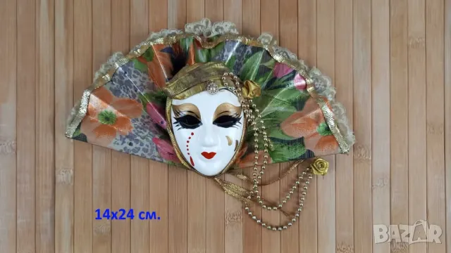 6 бр. венециански маски, снимка 3 - Декорация за дома - 49653700