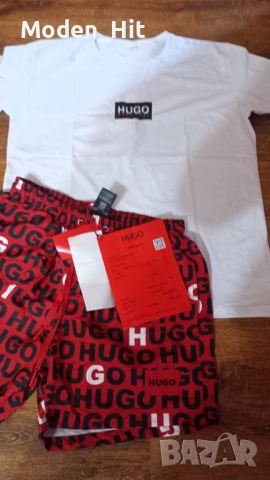 Комплект Тениска + Шорти HUGO BOSS, снимка 2 - Тениски - 46259038