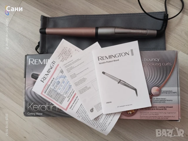 Маша за къдрене с кератин и бадемово масло , снимка 7 - Маши за коса - 51003946