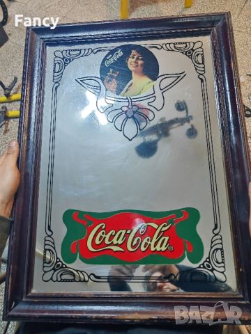 Старо рекламно огледало на Coca Cola, снимка 3 - Антикварни и старинни предмети - 45672051