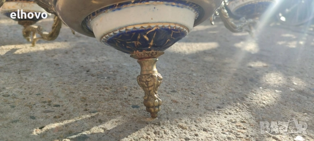 Месингов полилей 8-ца, снимка 7 - Антикварни и старинни предмети - 52750143