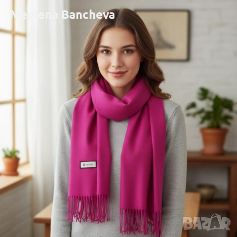 Луксозен кашмирен шал за зимата 25лв. , снимка 2 - Шалове - 52798579