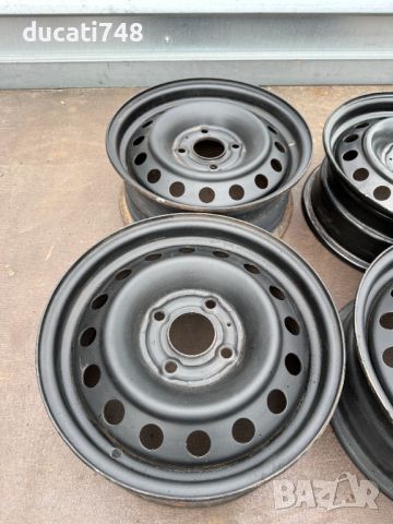 4бр. OEM железни джанти 15" Nissan 4x114.3, снимка 2 - Гуми и джанти - 46040874