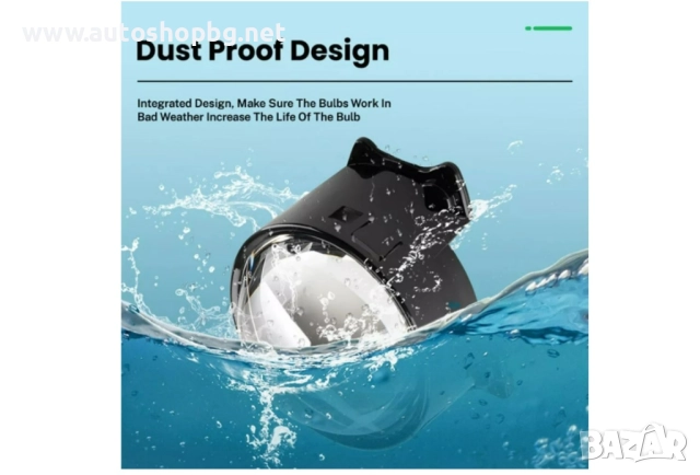 Комплект 3D LED фарове халогени дяволски очи Devil Eyes с лупи, снимка 7 - Аксесоари и консумативи - 51804096